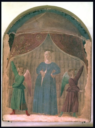 The Madonna del Parto (pre-restoration) by Piero della Francesca